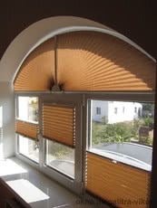 Жалюзи Плиссе для арок и трапеций